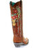 Corral Women's Deer Skull & Floral Embroidery Western Boots - Snip Toe, Tan, hi-res