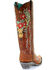 Corral Women's Deer Skull & Floral Embroidery Cowgirl Boots - Snip Toe, Tan, hi-res