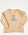 Image #1 - Angel Dear Toddler Boys' Cowboy Boots Velour Pullover Sweatshirt, Brown, hi-res