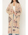 Image #3 - Shyanne Women's Southwestern Print Eyelash Yarn Duster, Mauve, hi-res
