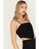 Image #2 - Wrangler Women's Dark Wash Denim Kassidy Bandana Top, Black, hi-res