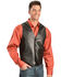 Scully Men's Lamb Leather Western Vest - Tall, Black, hi-res