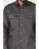 Image #3 - Forge Workwear Men's FR Lightweight Ripstop Vent Long Sleeve Snap Work Shirt, Grey, hi-res