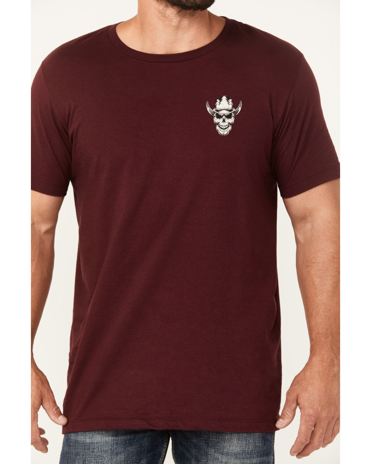 Image #3 - Moonshine Spirit Men's Cross Guitars Short Sleeve Graphic T-Shirt, Burgundy, hi-res