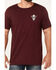 Image #3 - Moonshine Spirit Men's Cross Guitars Short Sleeve Graphic T-Shirt, Burgundy, hi-res