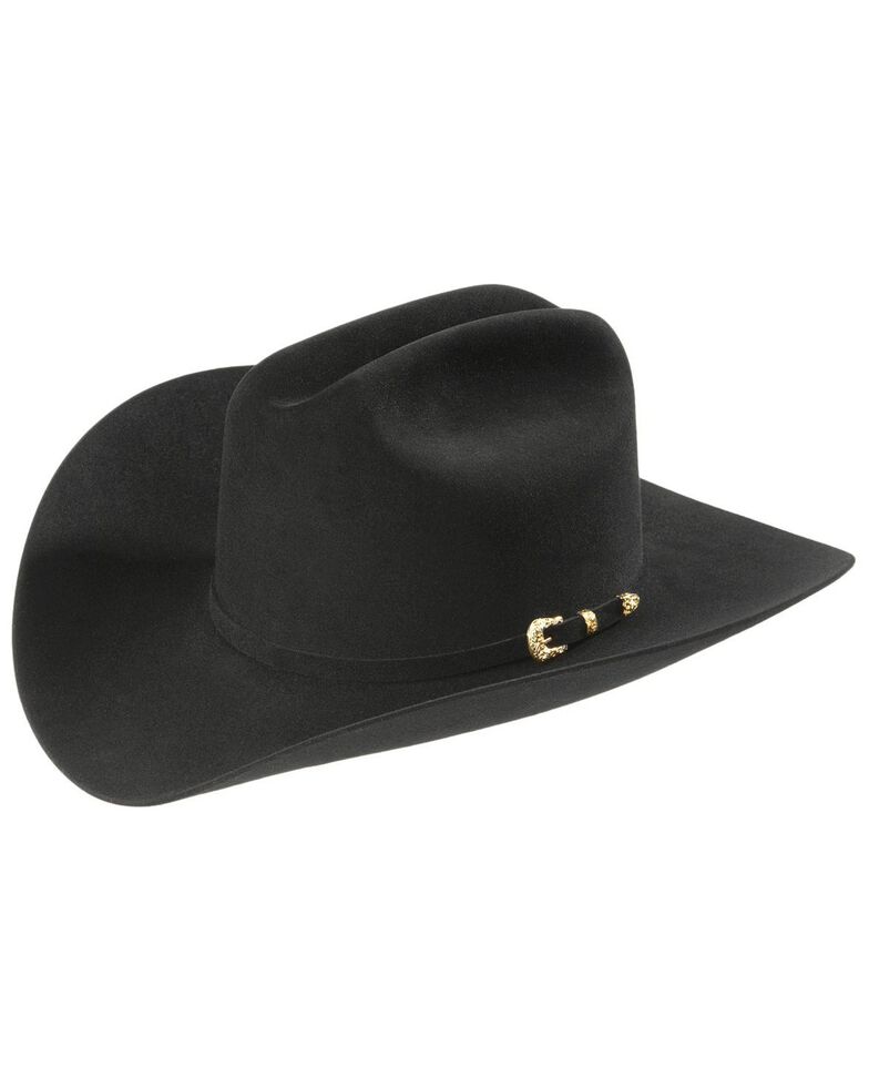 Larry Mahan Black Opulento 30X Fur Felt Cowboy Hat, Black, hi-res