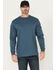 Image #2 - Ariat Men's FR Hard Head Long Sleeve Pocket Work Shirt, Blue, hi-res
