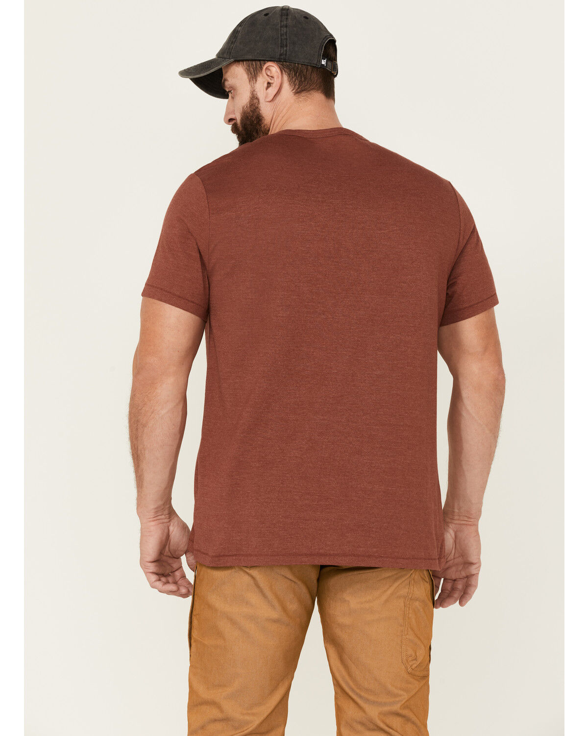 Image #4 - Brothers and Sons Men's Badlands National Monument Graphic Red Short Sleeve T-Shirt, Red, hi-res