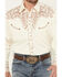Image #3 - Scully Men's Solid Long Sleeve Pearl Snap Western Shirt - Big, Cream, hi-res