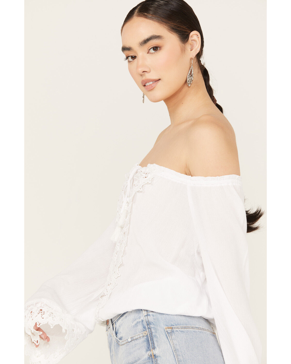 wrangler off the shoulder top