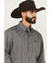 Image #2 - Wrangler Men's Micro Geo Print Long Sleeve Button-Down Western Shirt - Tall, Black, hi-res