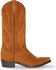 Image #3 - Stetson Women's Reagan Brown Rough Out Western Boots - Snip Toe, Brown, hi-res
