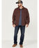 Image #2 - Brothers and Sons Men's Small Check Plaid Long Sleeve Button-Down Western Shirt, Red, hi-res
