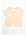 Image #3 - Wrangler Toddler Girls' Star Print Short Sleeve Graphic Tee , Peach, hi-res