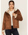 Image #3 - Idyllwind Women's Casey Reversible Faux Suede and Sherpa Zip-Up Jacket, Ivory, hi-res