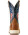 Image #3 - Ariat Men's Ridgeback VentTEK Performance Western Boots - Broad Square Toe, Brown, hi-res