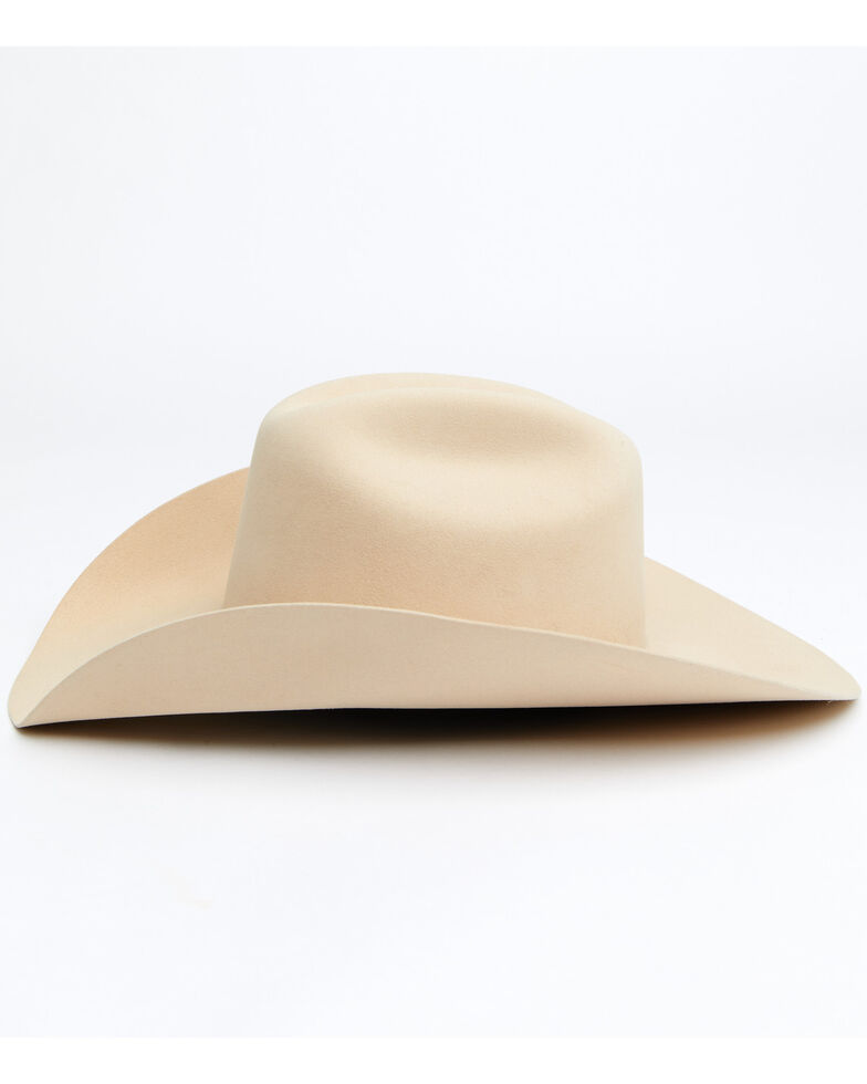 Cody James Men's 5X Silverbelly Taos Entre Flange Fur Felt Western Hat , Silver Belly, hi-res