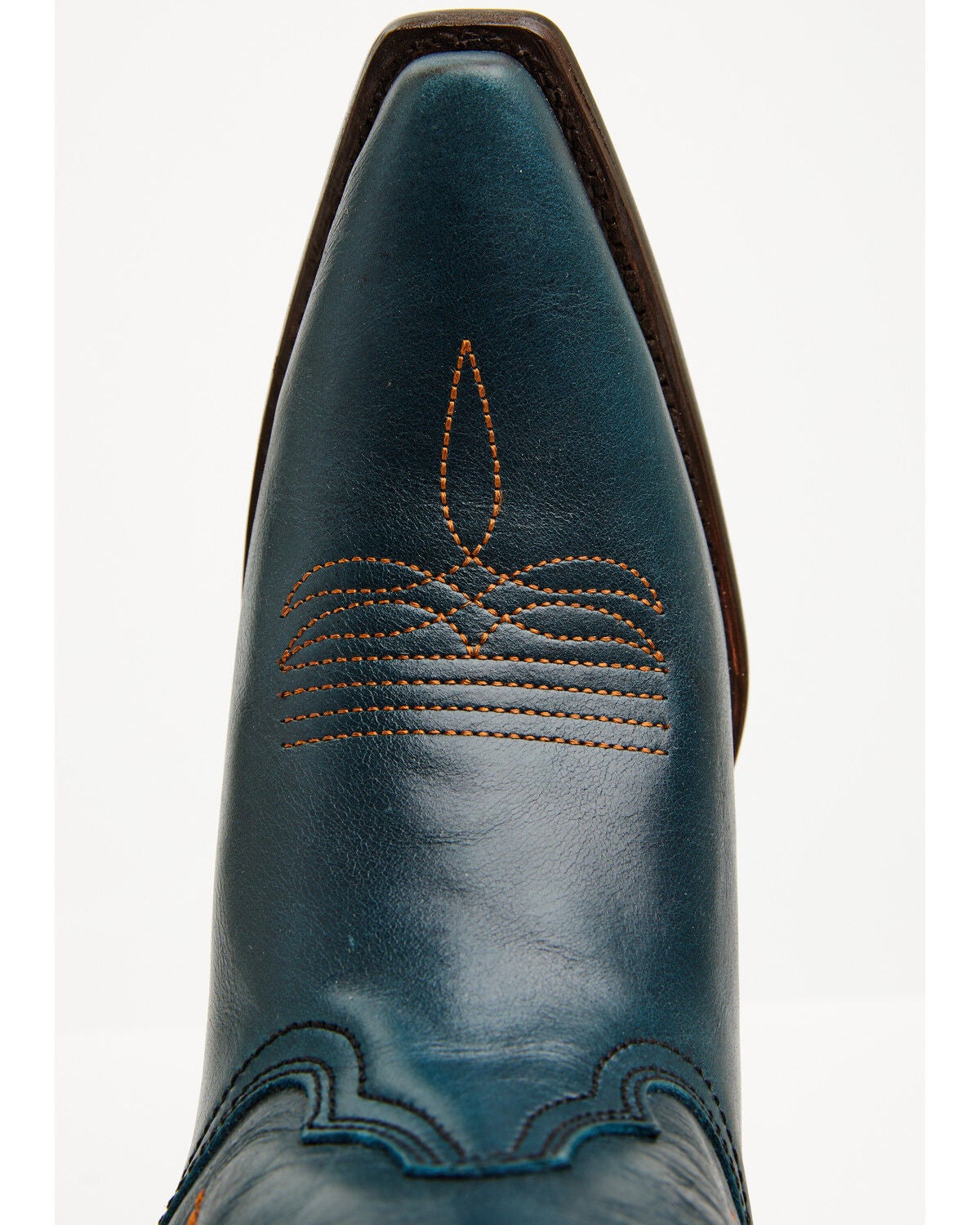 Image #6 - Circle G Women's Trian Western Boots - Snip Toe, Navy, hi-res