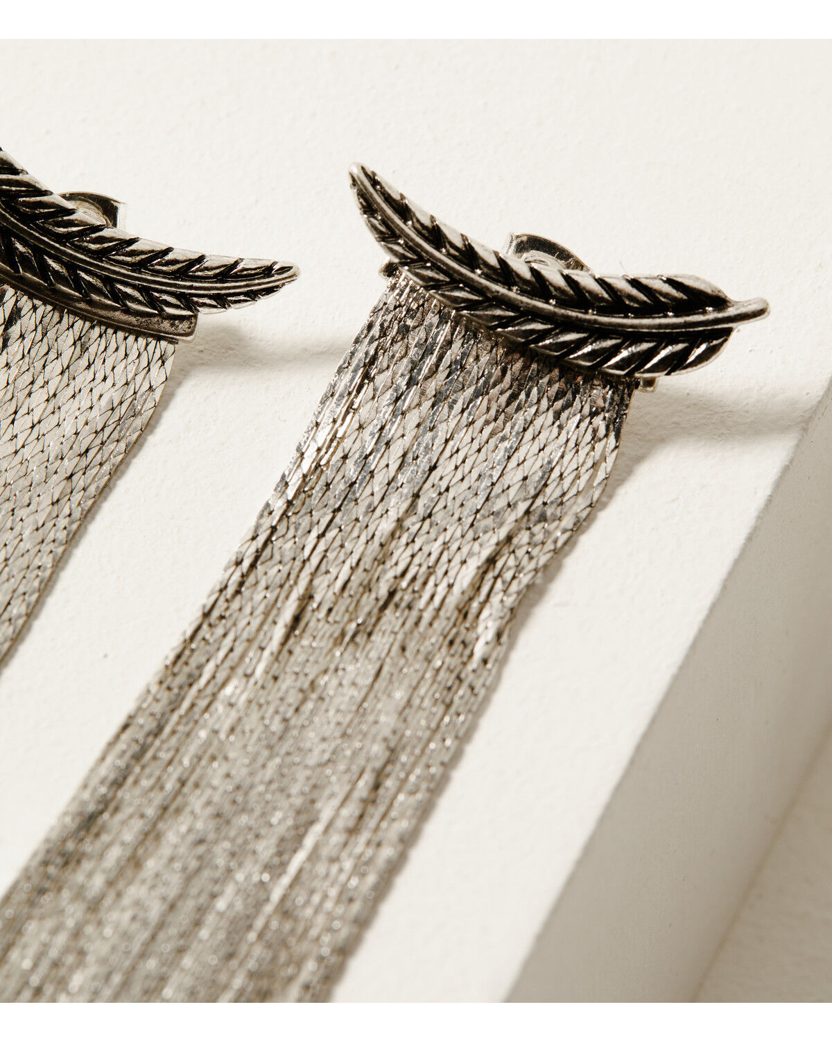 Image #2 - Idyllwind Women's Marion Metal Fringe Earrings, Silver, hi-res