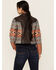 Image #4 - Shyanne Women's Embellished and Embroidered Leather Jacket, Chocolate, hi-res