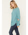 Image #2 - Cotton & Rye Women's Solid Sweater, Aqua, hi-res