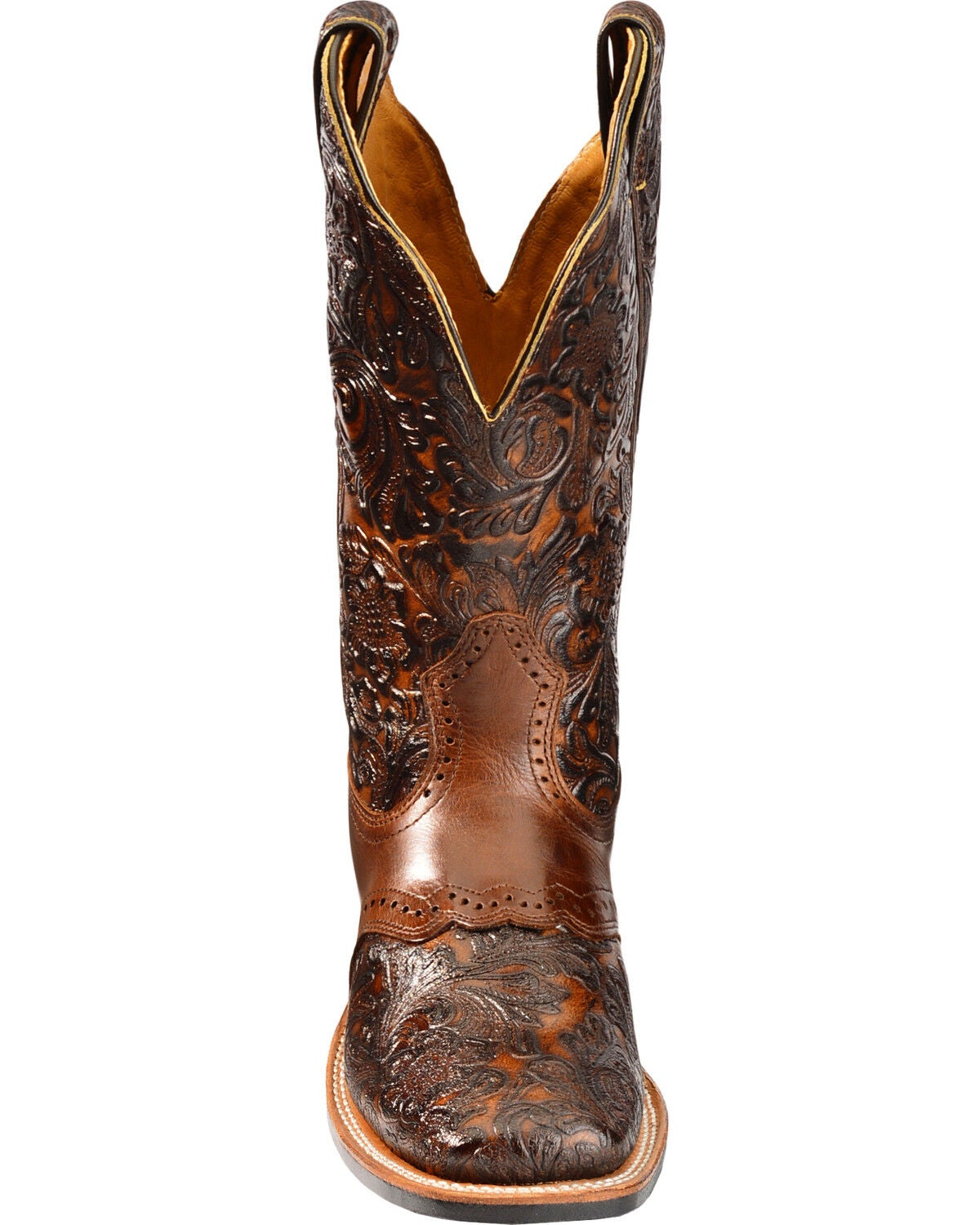tooled square toe boots