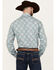Image #4 - Stetson Men's Medallion Print Long Sleeve Snap Western Shirt, Turquoise, hi-res