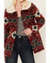 Image #3 - Powder River Outfitters Women's Southwestern Print Jacquard Wool Berber Coat, Red, hi-res