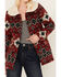 Image #3 - Powder River Outfitters Women's Southwestern Print Jacquard Wool Berber Coat , Red, hi-res