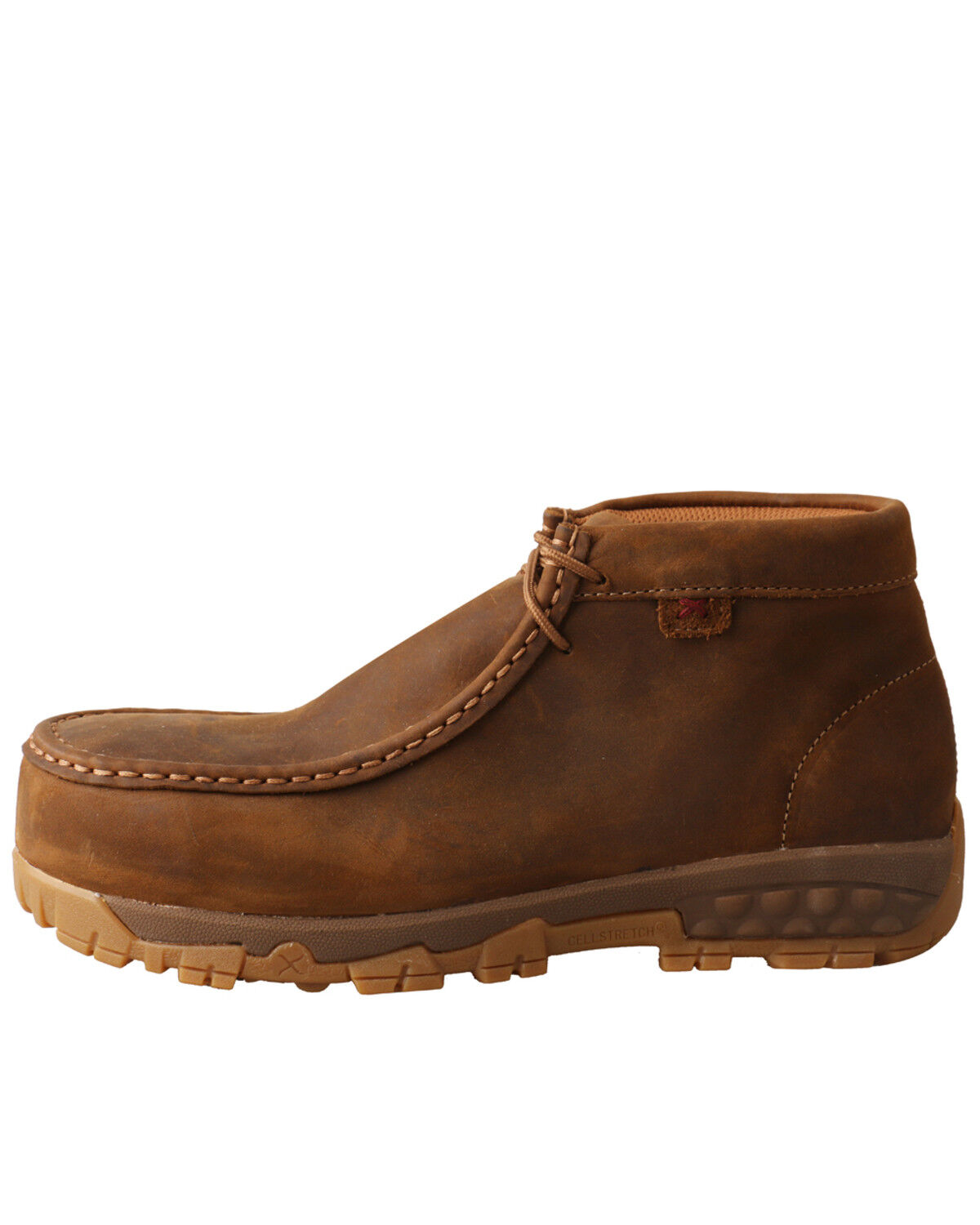 Image #3 - Twisted X Women's Work Chukkas - Composite Toe, Distressed Brown, hi-res