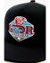 Image #2 - Lazy J Ranch Wear Men's Conquest Patch Truck Cap, Black/white, hi-res