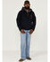 Image #2 - Kimes Ranch Men's Any-Day 1/4 Zip Front Hooded Pullover, Navy, hi-res