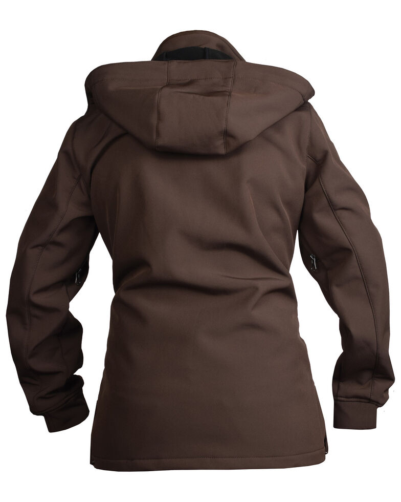STS Ranchwear Women's Barrier Softshell Hooded Jacket, Brown, hi-res