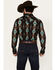 Image #4 - Rock & Roll Denim Men's Southwestern Print Long Sleeve Snap Stretch Western Shirt, Black, hi-res