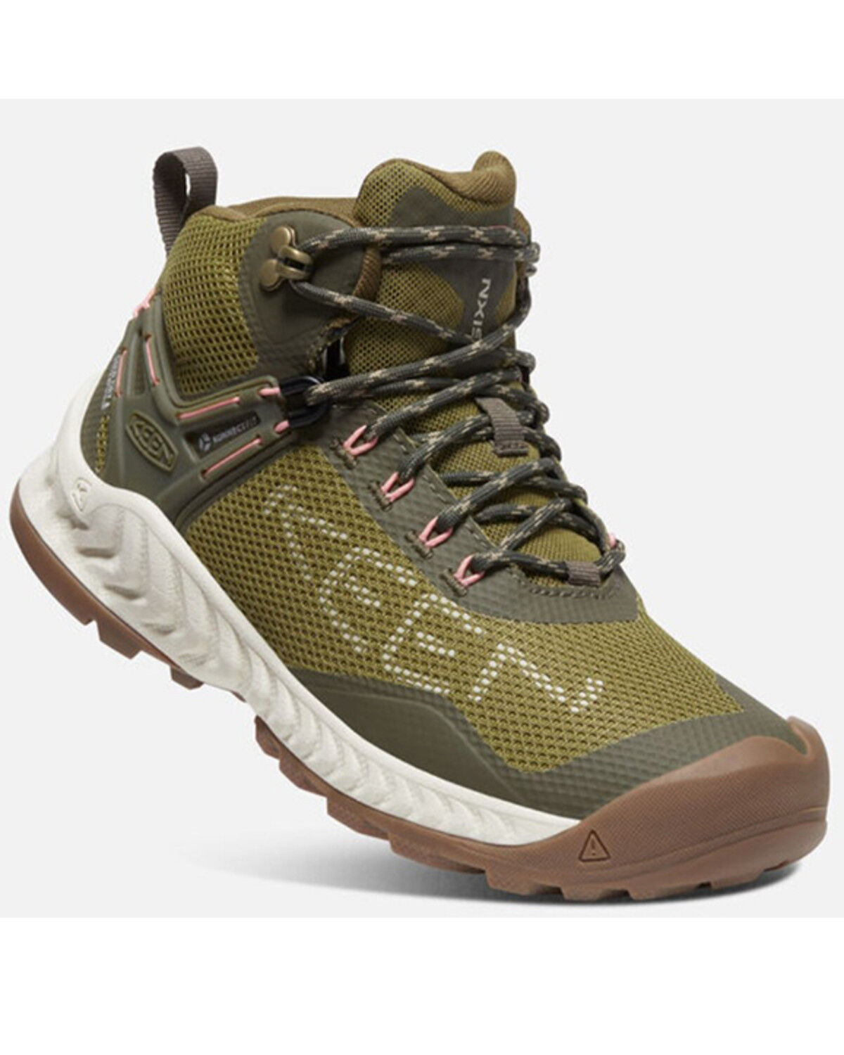 Image #1 - Keen Women's NXIS EVO Waterproof Hiking Boots, Olive, hi-res