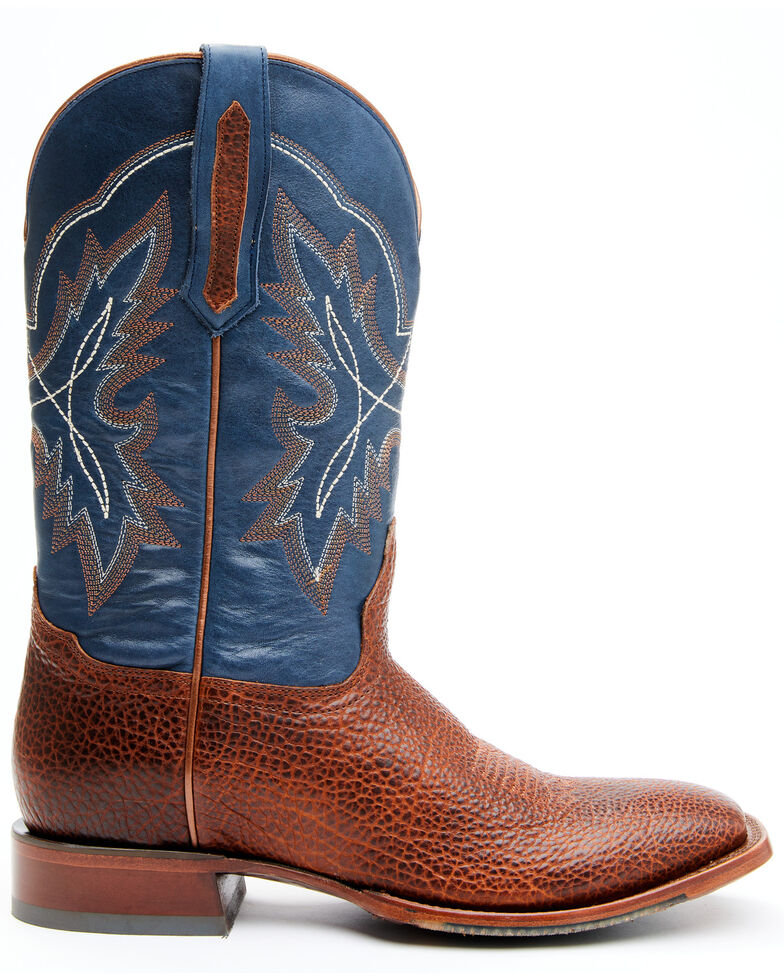 Cody James Men's Whiskey Blues Western Boots - Wide Square Toe, Blue, hi-res