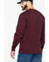 Carhartt Men's Loose Fit Heavyweight Long Sleeve Logo Pocket Work T-Shirt, Port, hi-res