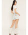 Image #3 - Wrangler Women's Sugar Light Wash High Rise Cowboy Stretch Denim Shorts, Light Wash, hi-res