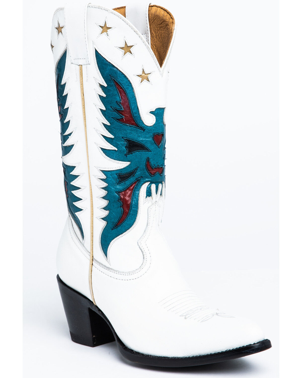 Image #1 - Idyllwind Women's Viceroy Western Boots - Round Toe, White, hi-res
