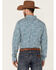 Cody James Core Men's Workforce Floral Print Long Sleeve Button Down Western Shirt , Blue/white, hi-res