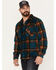 Image #2 - Brixton Men's Plaid Print Bowery Long Sleeve Arctic Stretch Fleece Jacket, , hi-res