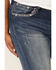 Grace in LA Women's Zip Zap Straight Leg Jeans - Plus, Blue, hi-res