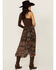 Image #3 - Shyanne Women's Printed Ruffle Midi Skirt, Dark Brown, hi-res