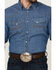 Image #4 - Blue Ranchwear Men's Long Sleeve Pearl Snap Heavy Western Denim Shirt, Light Blue, hi-res