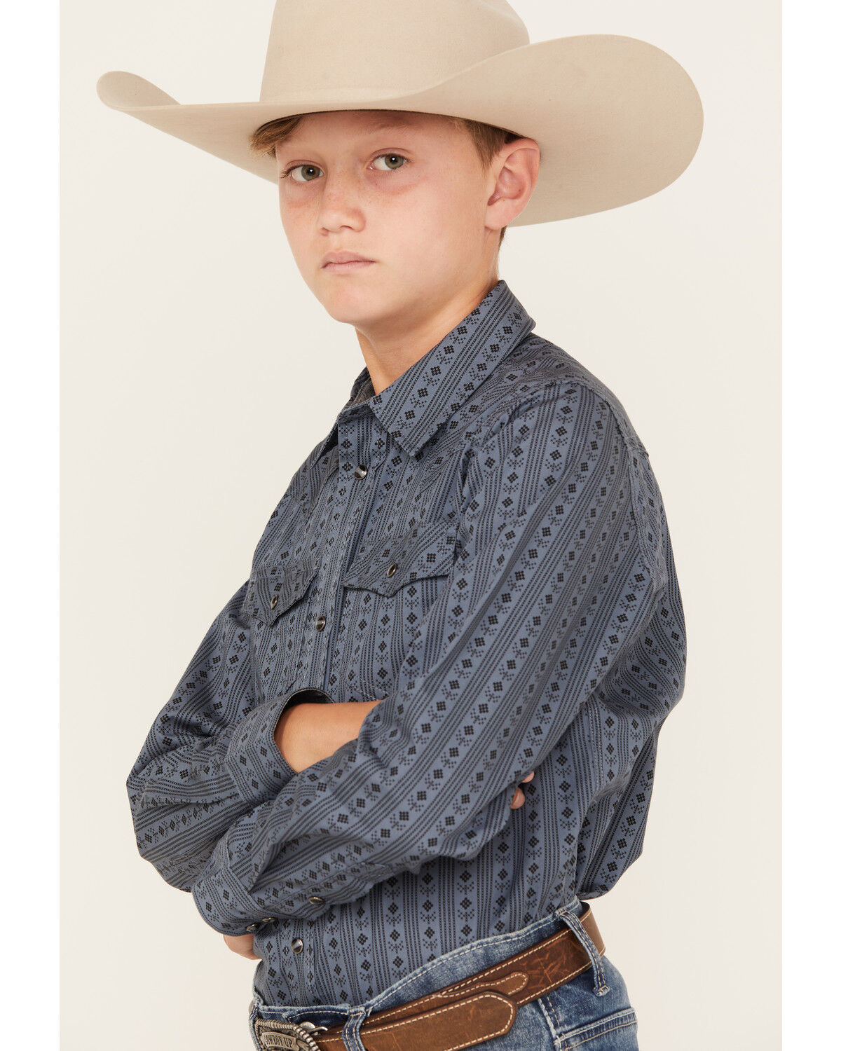 Image #2 - Cody James Boys' Cowboy Long Sleeve Snap Western Shirt, , hi-res