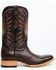 Image #2 - Tanner Mark Men's Shawnee Exotic Caiman Belly Western Boots - Broad Square Toe, Dark Brown, hi-res