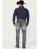Image #3 - Rock & Roll Denim Men's Double Barrel Medium Vintage Wash Relaxed Stackable Bootcut Stretch Denim Jeans, Medium Wash, hi-res