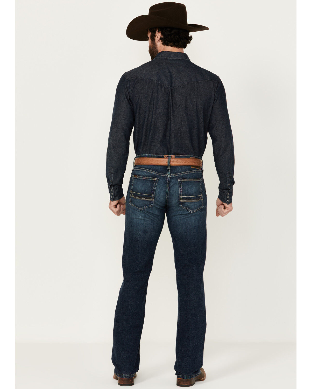Image #3 - Ariat Men's Boot Barn Exclusive M7 Randolf Dayne Medium Wash Slim Straight Stretch Denim Jeans, Medium Wash, hi-res