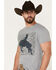 Image #2 - RANK 45® Men's Repeat Short Sleeve Graphic T-Shirt, Light Blue, hi-res