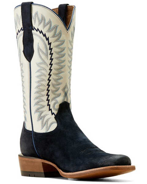 Ariat Men's Futurity Time Roughout Western Boots - Square Toe , Blue, hi-res